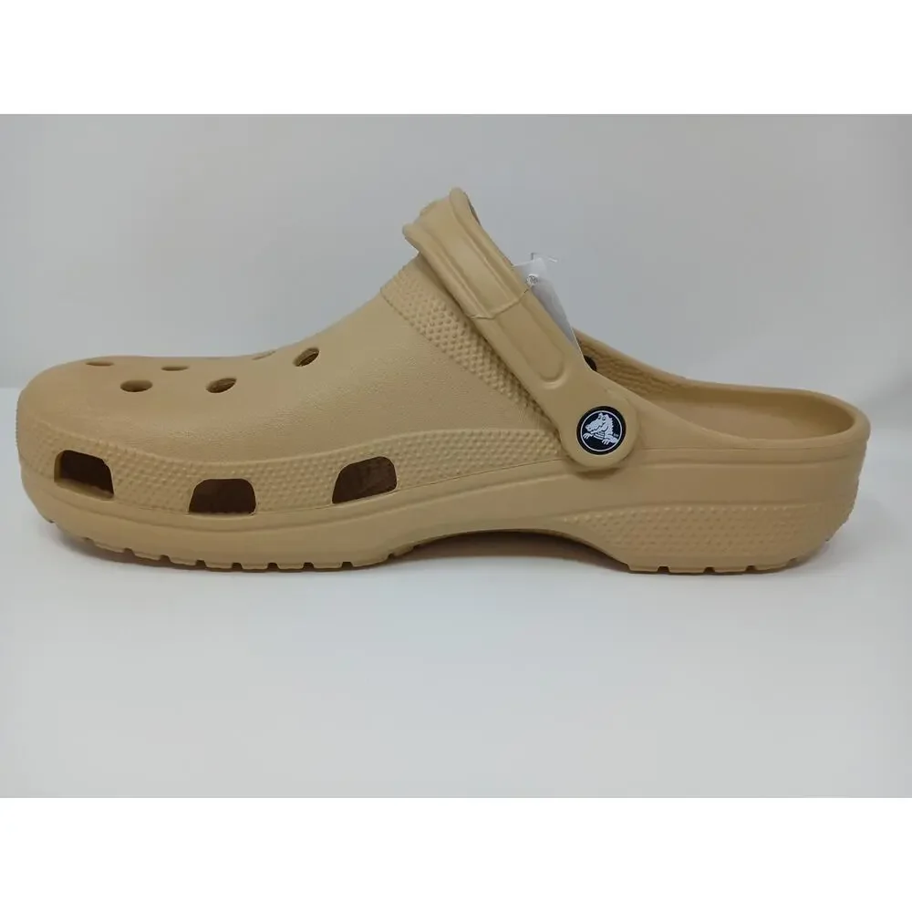Crocs Classic Wheat Beige Sandal Slip-On Slide Slipper Men's Sz US 13 10001-209
